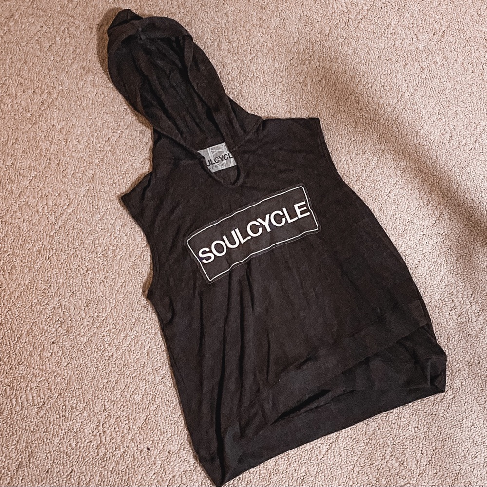 SoulCycle sleeveless hoodie XS